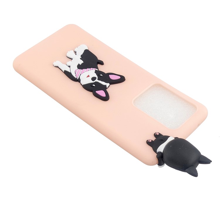 3D Doll Decor Soft TPU Phone Cover for Samsung Galaxy S20 Ultra - Dog-5
