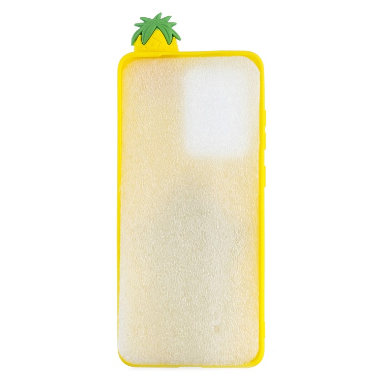 3D Doll Decor Soft TPU Phone Cover for Samsung Galaxy S20 Ultra - Pineapple-3