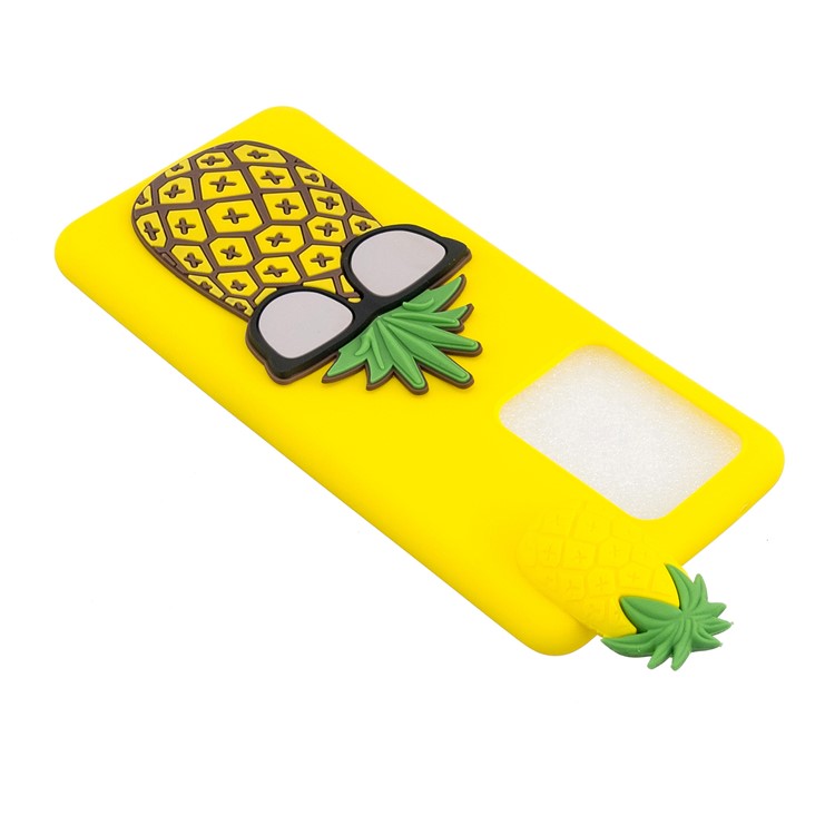 3D Doll Decor Soft TPU Phone Cover for Samsung Galaxy S20 Ultra - Pineapple-5