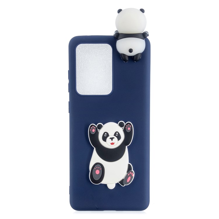 3D Doll Decor Soft TPU Phone Cover for Samsung Galaxy S20 Ultra - Big Panda-2