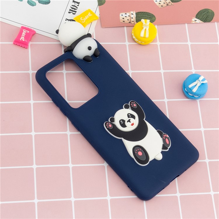 3D Doll Decor Soft TPU Phone Cover for Samsung Galaxy S20 Ultra - Big Panda-6
