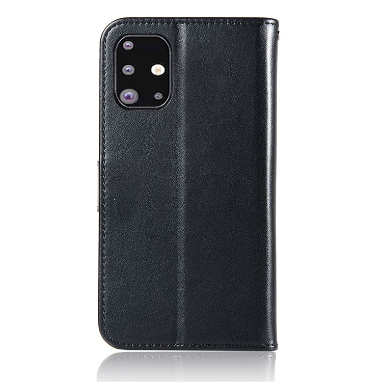 Imprinted Dream Catcher Owl Leather Wallet Stand Case for Samsung Galaxy A71 - Black-6