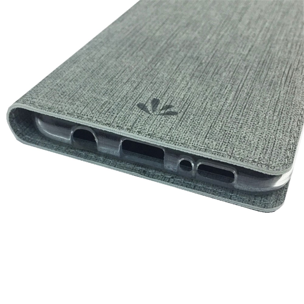 VILI DMX Cross Texture Leather Case with Card Holder for Samsung Galaxy A51 - Grey-12