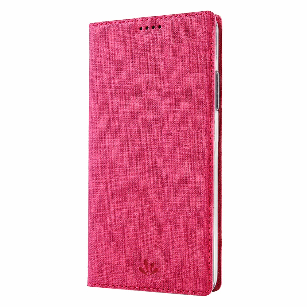 VILI DMX Cross Texture Leather Case with Card Holder for Samsung Galaxy A51 - Rose-3