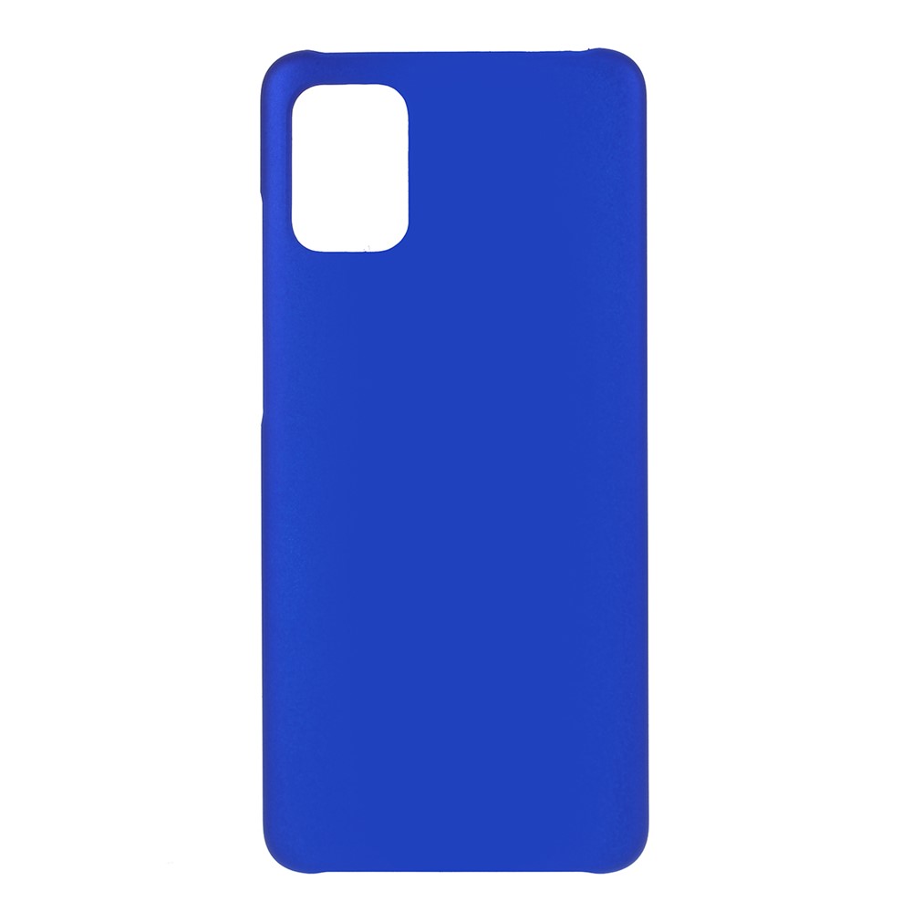 Rubberized Hard PC Case for Samsung Galaxy A51 - Dark Blue-1