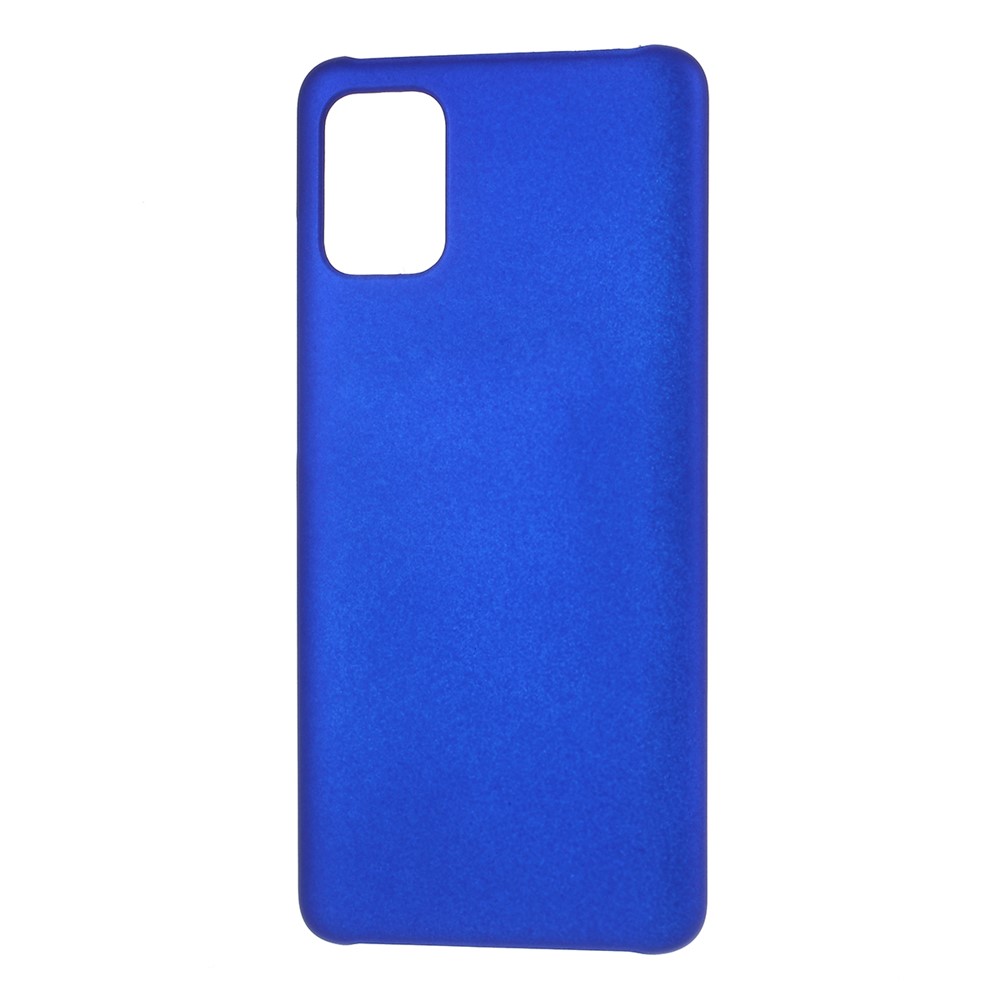 Rubberized Hard PC Case for Samsung Galaxy A51 - Dark Blue-2