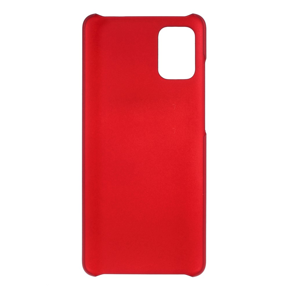Rubberized Hard PC Case for Samsung Galaxy A51 - Red-3