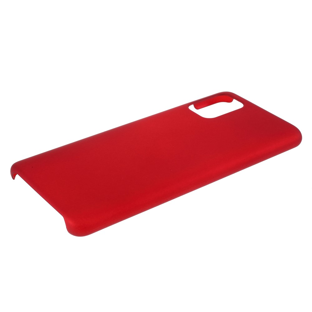 Rubberized Hard PC Case for Samsung Galaxy A51 - Red-4
