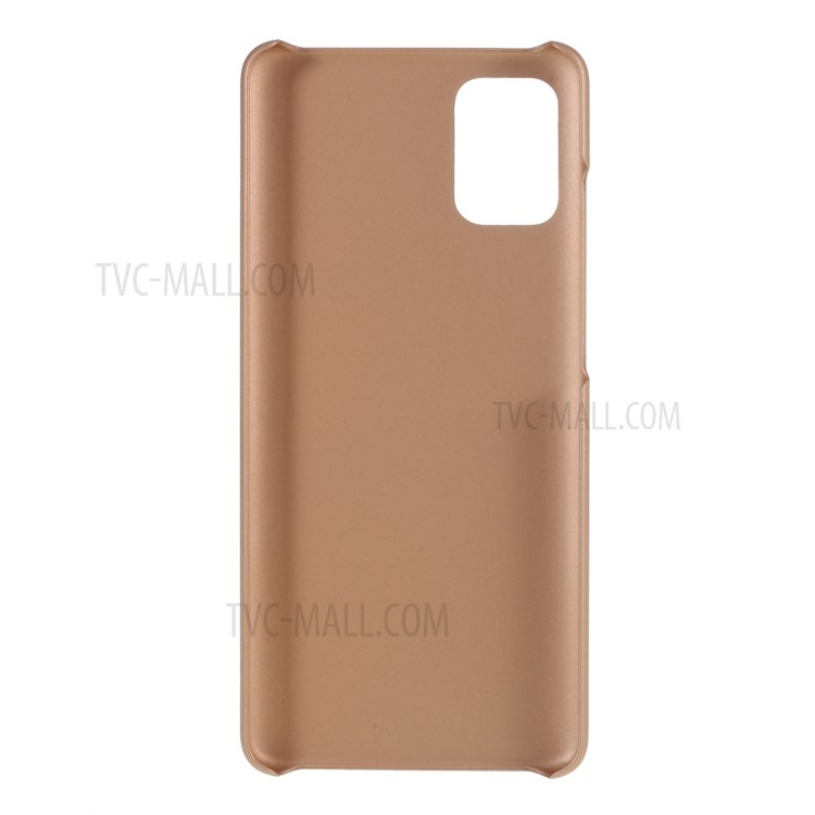 Rubberized Hard PC Case for Samsung Galaxy A51 - Gold-3