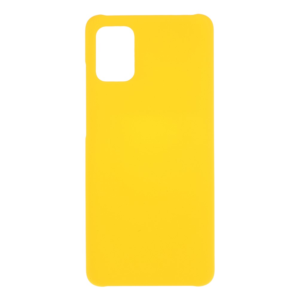 Rubberized Hard PC Case for Samsung Galaxy A51 - Yellow-1