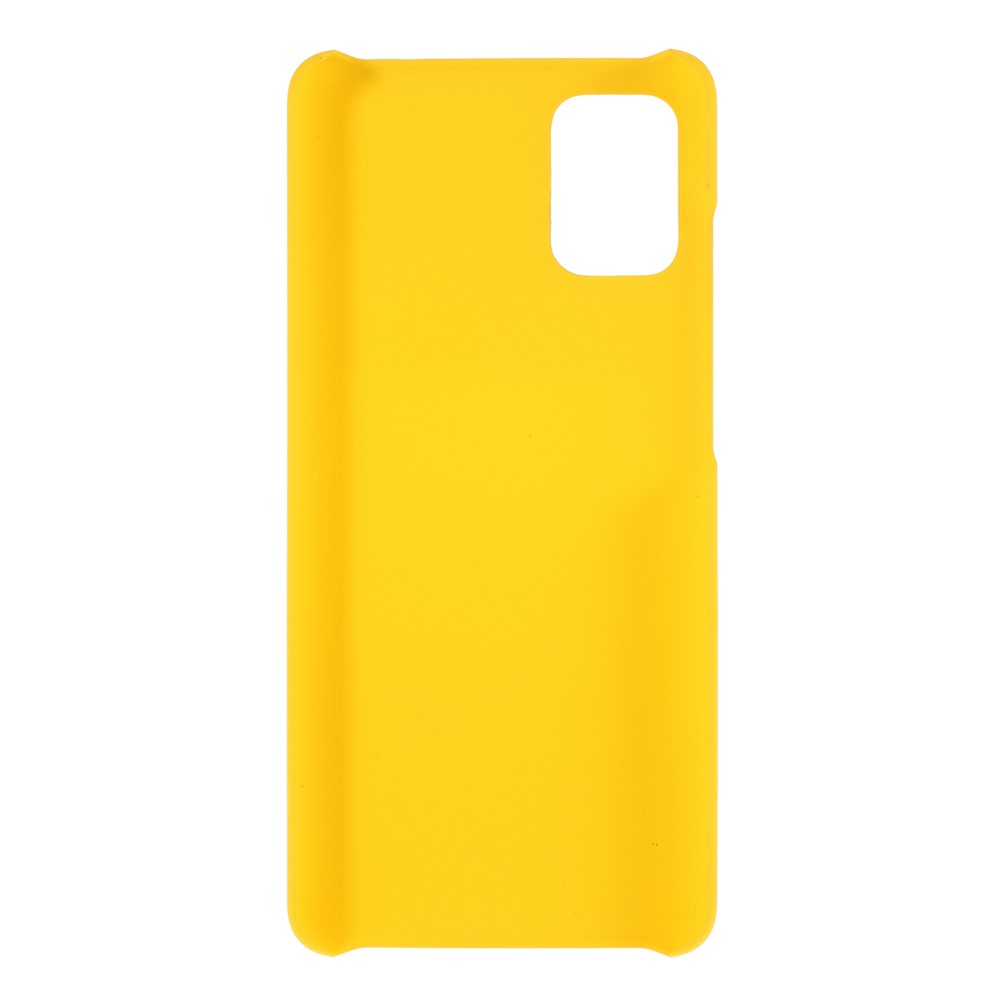 Rubberized Hard PC Case for Samsung Galaxy A51 - Yellow-3