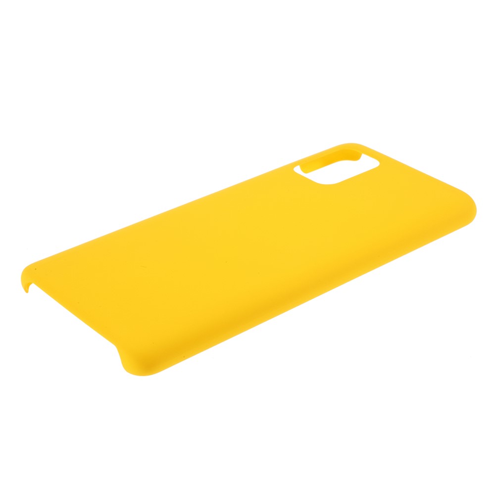 Rubberized Hard PC Case for Samsung Galaxy A51 - Yellow-4