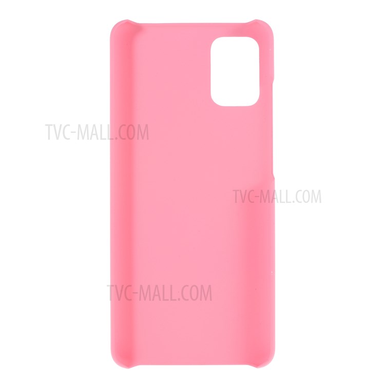 Rubberized Hard PC Case for Samsung Galaxy A51 - Pink-3