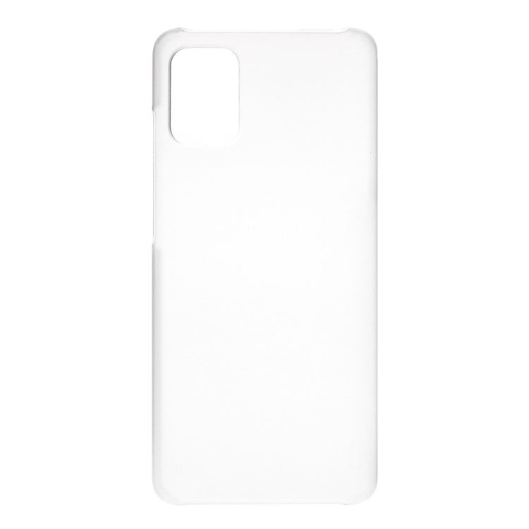 Rubberized Hard PC Case for Samsung Galaxy A51 - Transparent-1