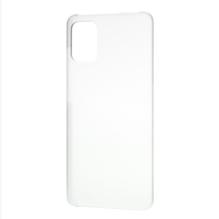 Rubberized Hard PC Case for Samsung Galaxy A51 - Transparent-2