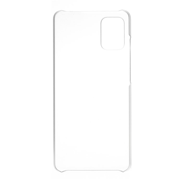 Rubberized Hard PC Case for Samsung Galaxy A51 - Transparent-3