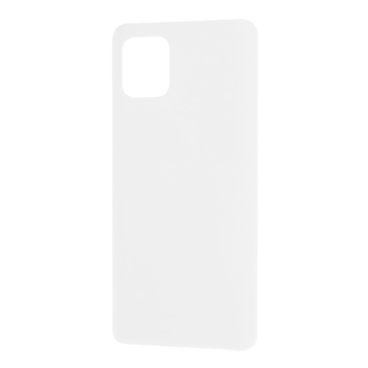 Rubberized Hard PC Case for Samsung Galaxy A71 - White-2