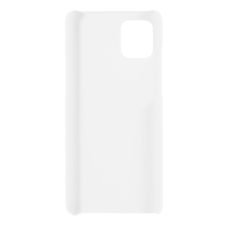 Rubberized Hard PC Case for Samsung Galaxy A71 - White-3