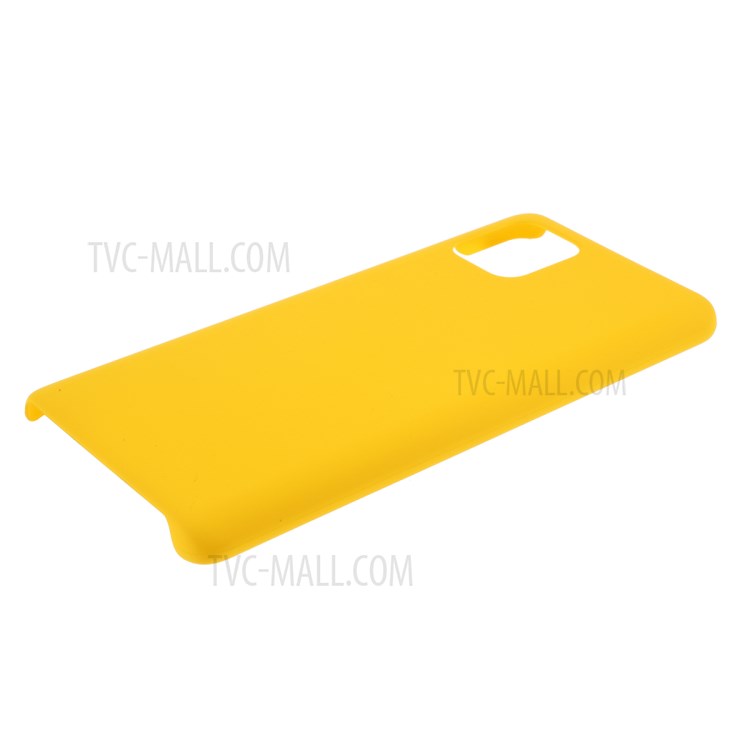 Rubberized Hard PC Case for Samsung Galaxy A71 - Yellow-4