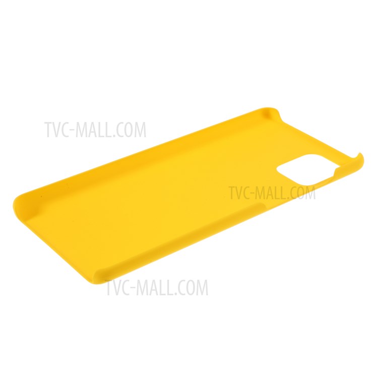 Rubberized Hard PC Case for Samsung Galaxy A71 - Yellow-5