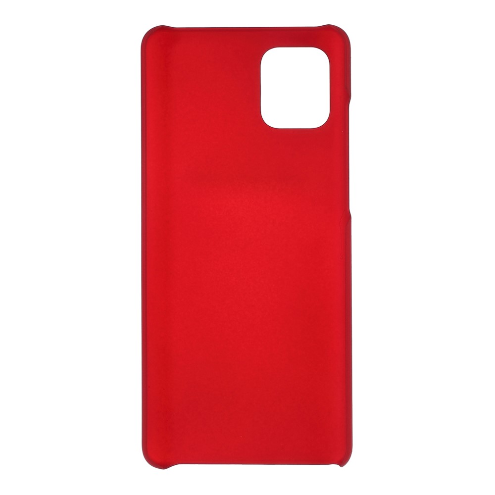 Rubberized Hard PC Case for Samsung Galaxy A71 - Red-3