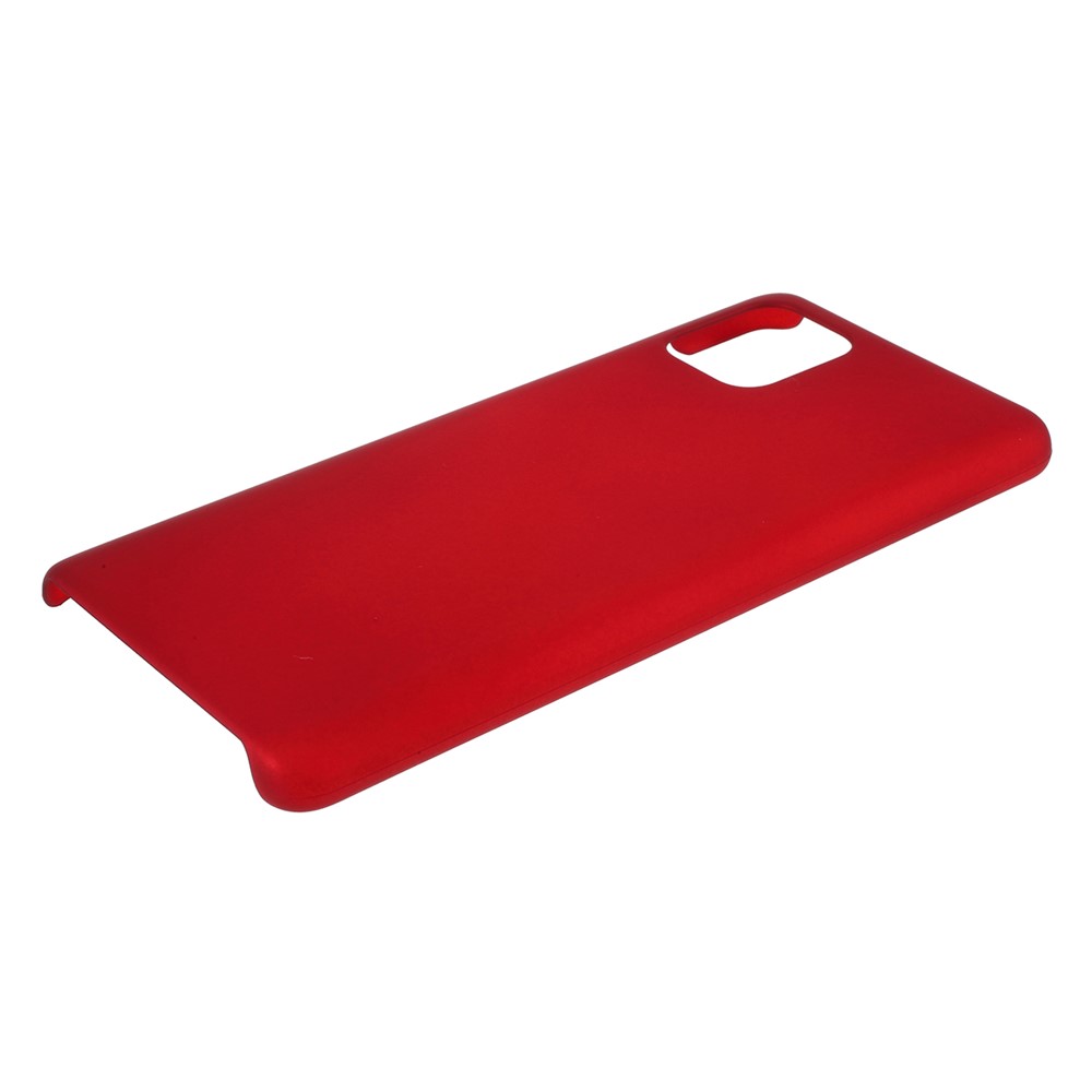 Rubberized Hard PC Case for Samsung Galaxy A71 - Red-4