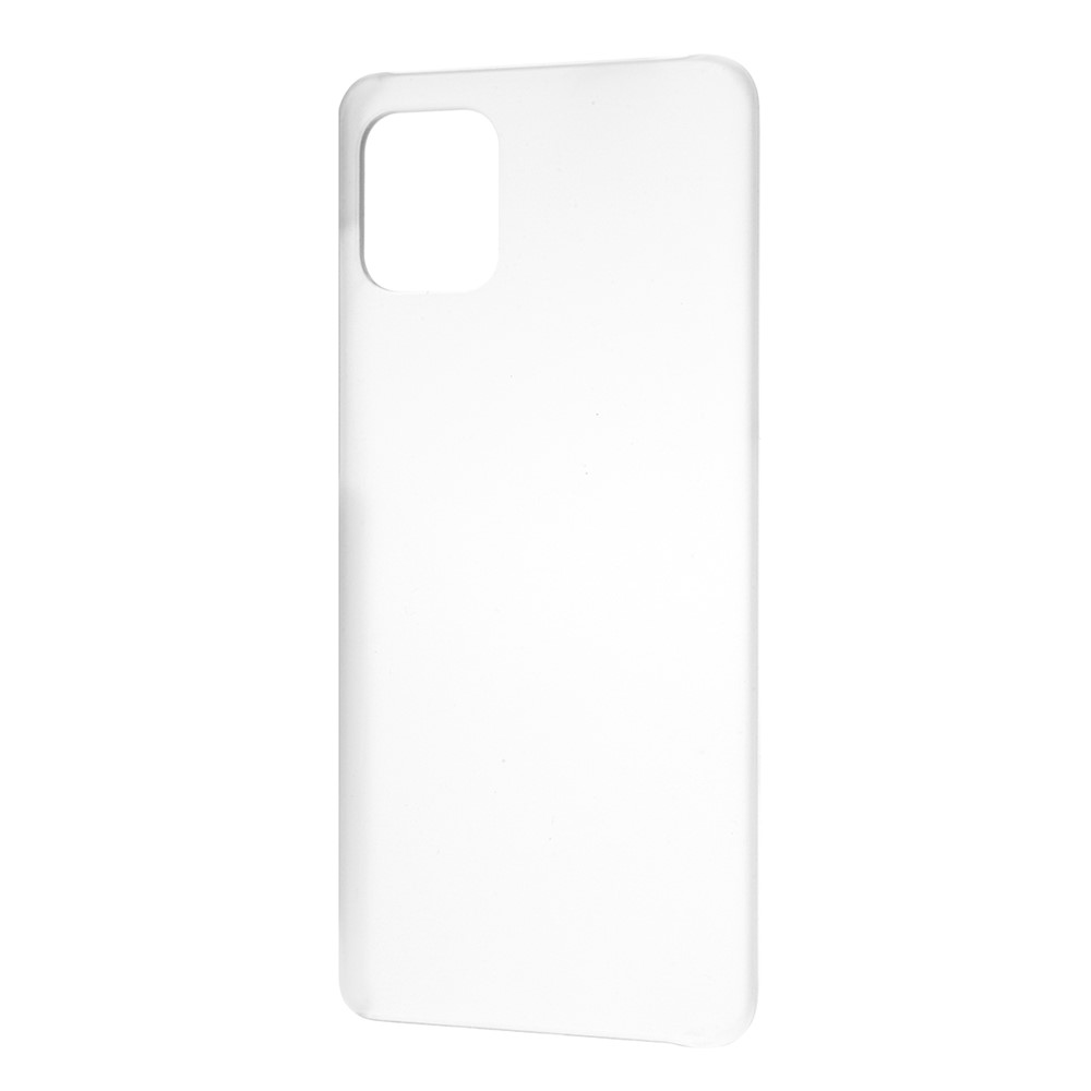 Rubberized Hard PC Case for Samsung Galaxy A71 - Transparent-2