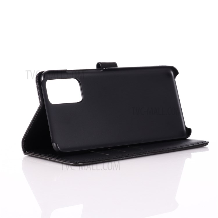 Retro Com Suporte Capa De Couro Carteira Para Samsung Galaxy S20 Mais / S11 - Preto-5