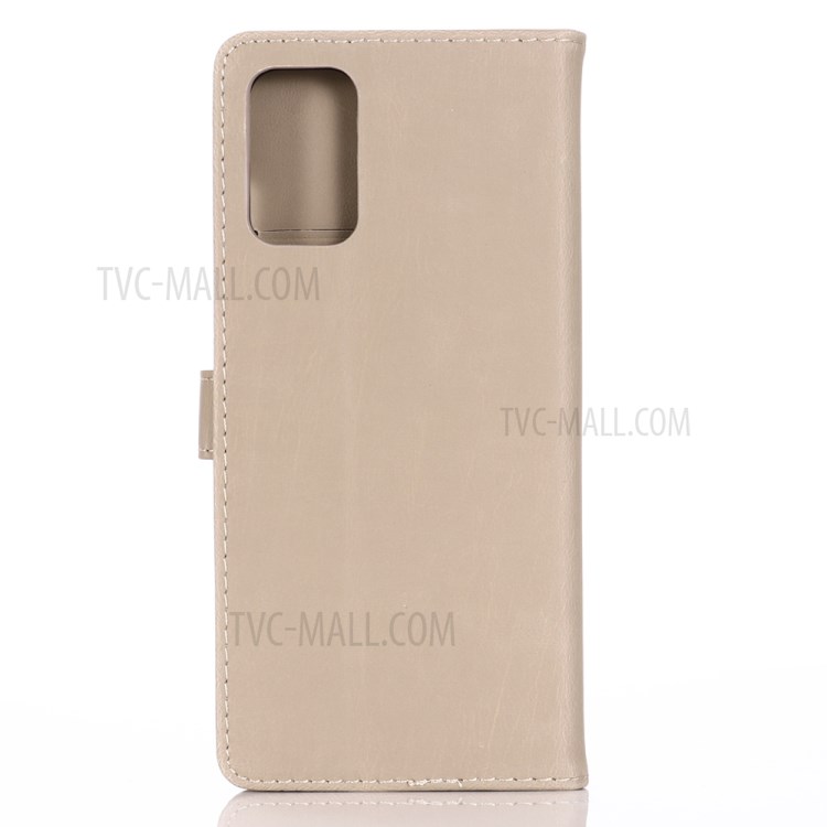 Retro with Stand Wallet Leather Cover for Samsung Galaxy S20 Plus - Grey-2