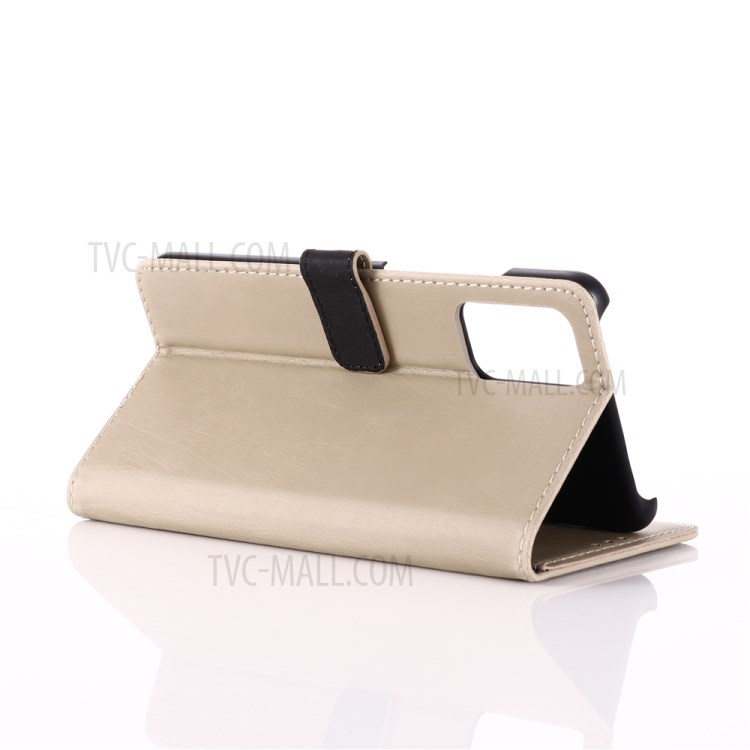 Retro with Stand Wallet Leather Cover for Samsung Galaxy S20 Plus - Grey-4