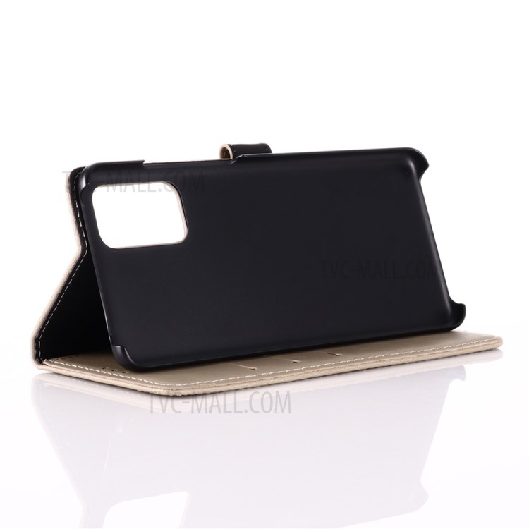 Retro with Stand Wallet Leather Cover for Samsung Galaxy S20 Plus - Grey-5