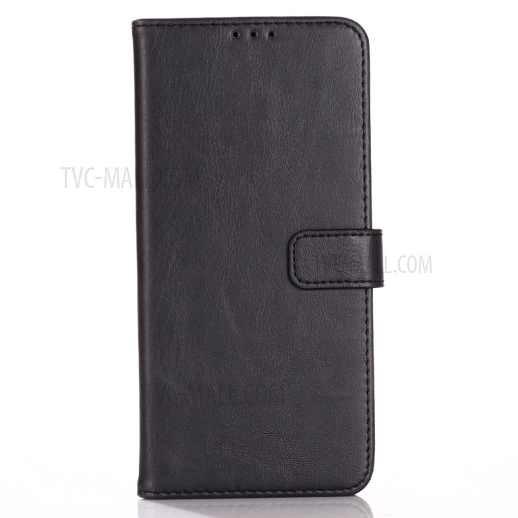 Crazy Horse Texture Retro Style Leather Wallet Case for Samsung Galaxy A51 - Black-2