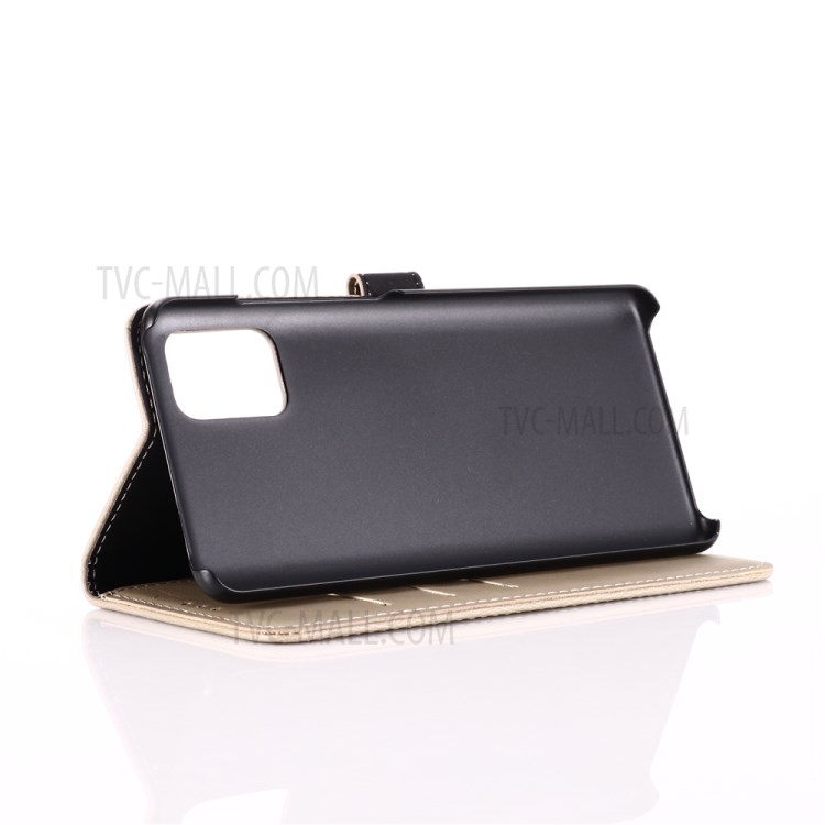 Crazy Horse Texture Retro Style Leather Wallet Case for Samsung Galaxy A51 - Beige-5