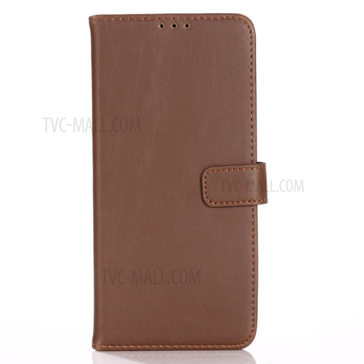 Crazy Horse Texture Retro Style Leather Wallet Case for Samsung Galaxy A51 - Coffee-1