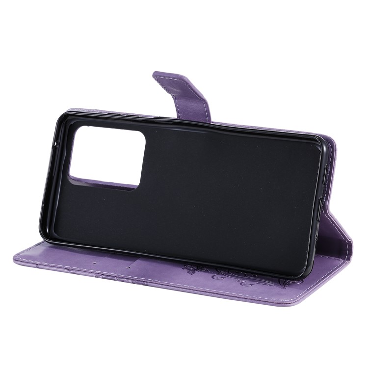 Imprint Butterfly Leather Wallet Case for Samsung Galaxy S20 Ultra - Purple-10
