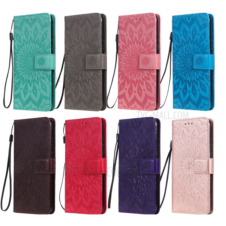 Couro Girassol Caso Shell Carteira Marca Para Samsung Galaxy A71 - Cinzento-11