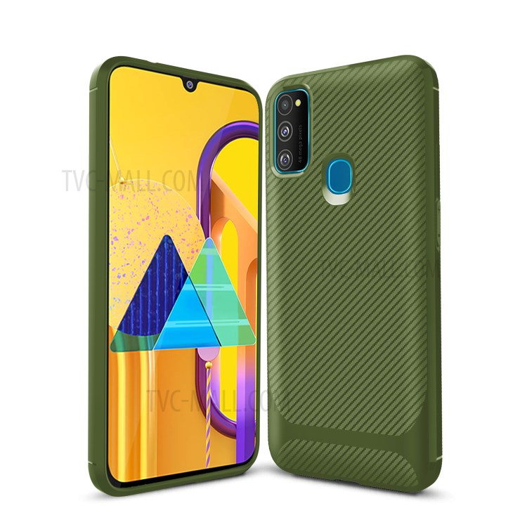 Anti-slip Drop-resistant TPU Phone Case for Samsung Galaxy M21 / M30s - Green-10