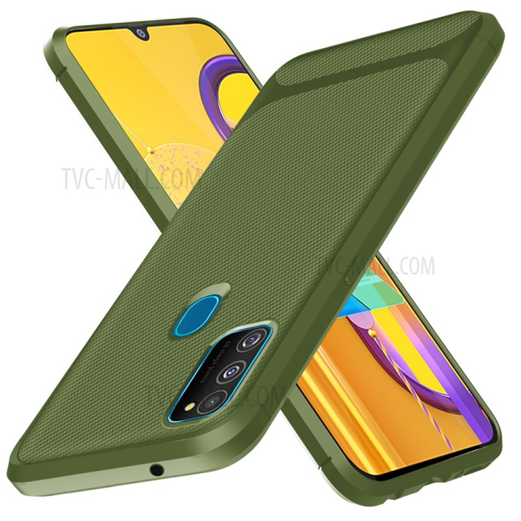 Anti-slip Drop-resistant TPU Phone Case for Samsung Galaxy M21 / M30s - Green-12