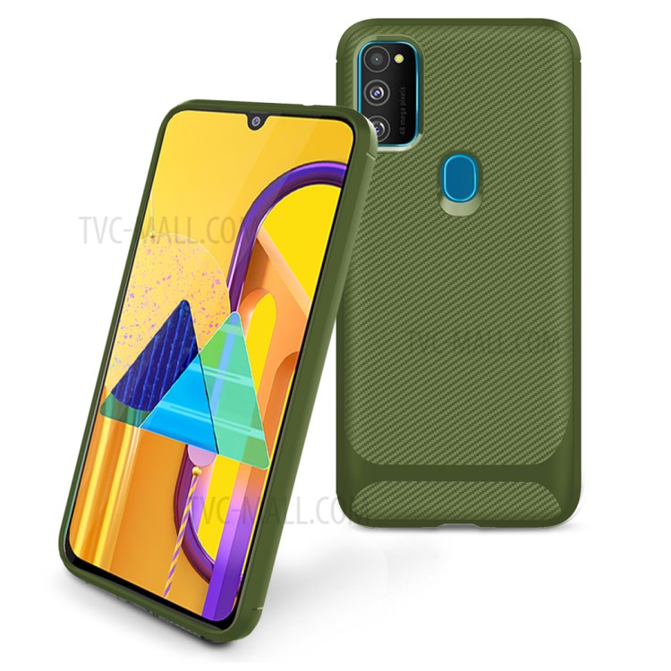 Anti-slip Drop-resistant TPU Phone Case for Samsung Galaxy M21 / M30s - Green-2