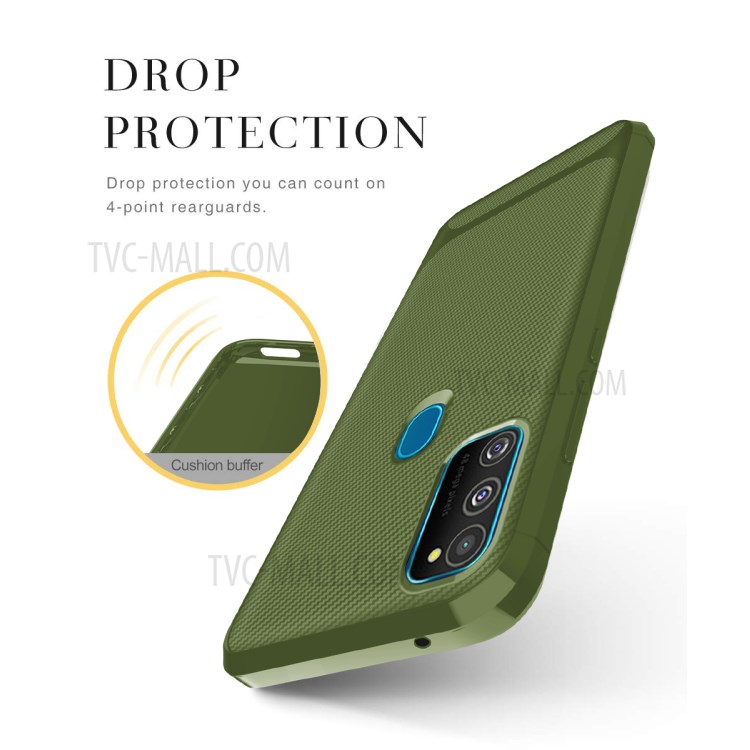 Anti-slip Drop-resistant TPU Phone Case for Samsung Galaxy M21 / M30s - Green-3