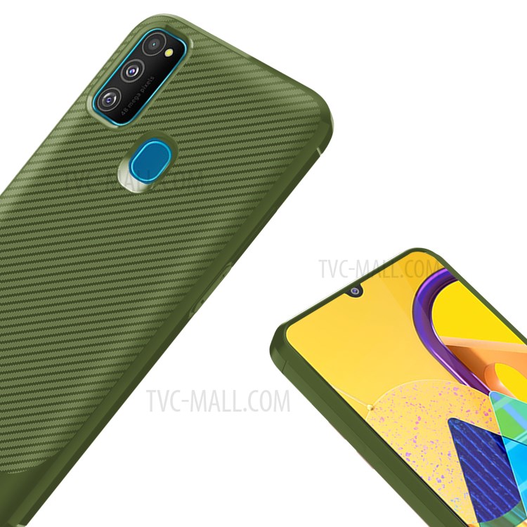 Anti-slip Drop-resistant TPU Phone Case for Samsung Galaxy M21 / M30s - Green-6