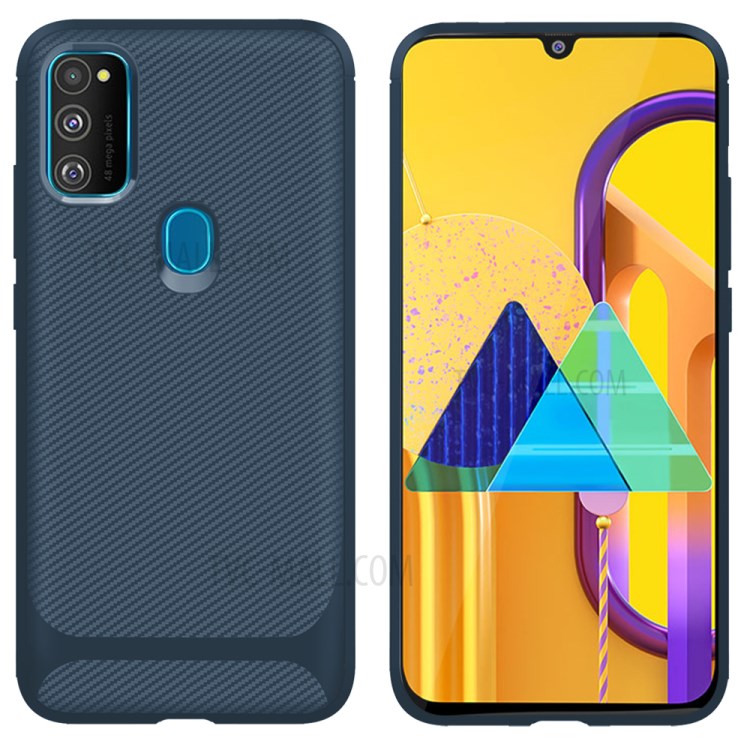 Anti-slip Drop-resistant TPU Phone Case for Samsung Galaxy M21 / M30s - Blue-1