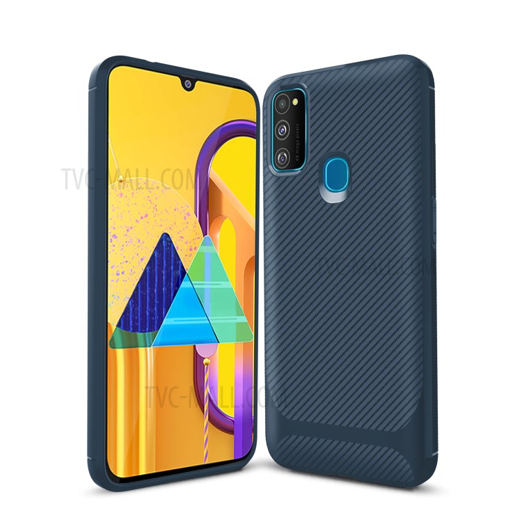 Anti-slip Drop-resistant TPU Phone Case for Samsung Galaxy M21 / M30s - Blue-10
