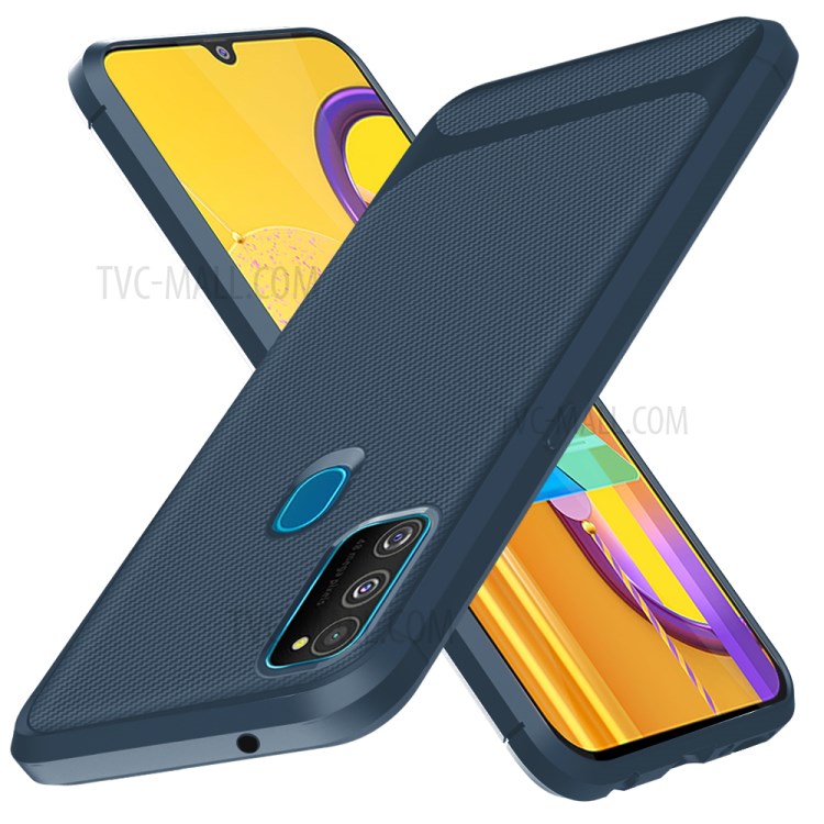 Anti-slip Drop-resistant TPU Phone Case for Samsung Galaxy M21 / M30s - Blue-14