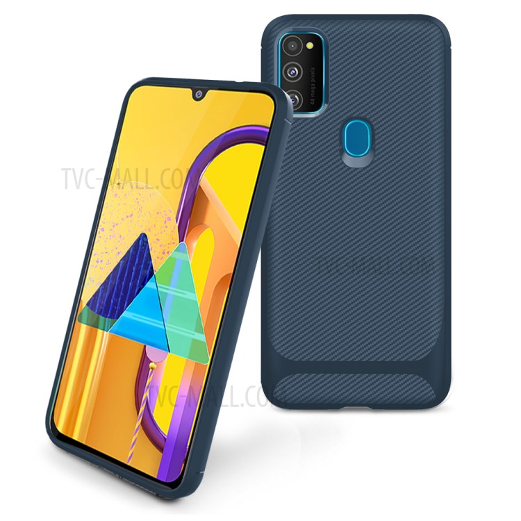 Anti-slip Drop-resistant TPU Phone Case for Samsung Galaxy M21 / M30s - Blue-2