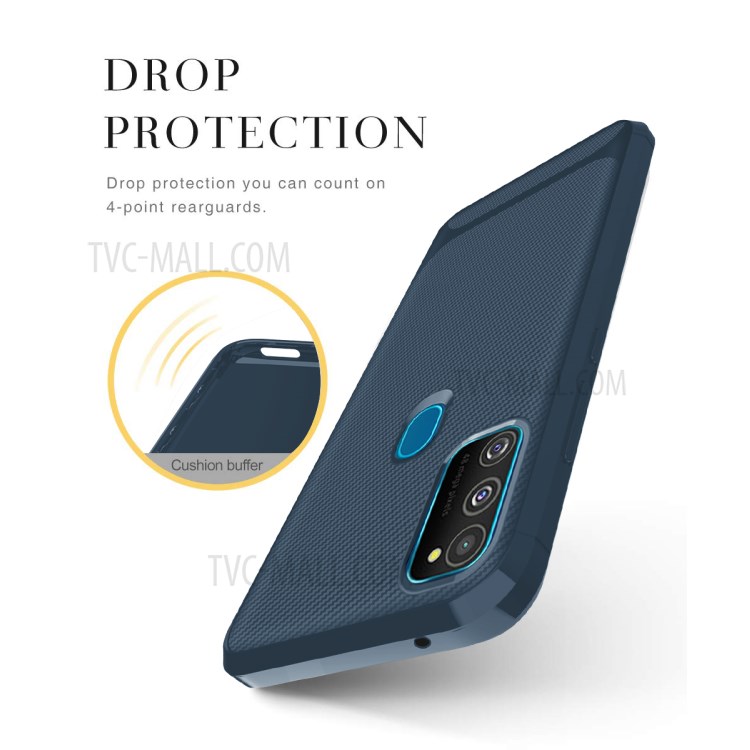Anti-slip Drop-resistant TPU Phone Case for Samsung Galaxy M21 / M30s - Blue-3