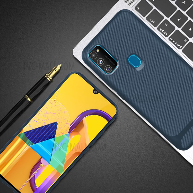 Anti-slip Drop-resistant TPU Phone Case for Samsung Galaxy M21 / M30s - Blue-5