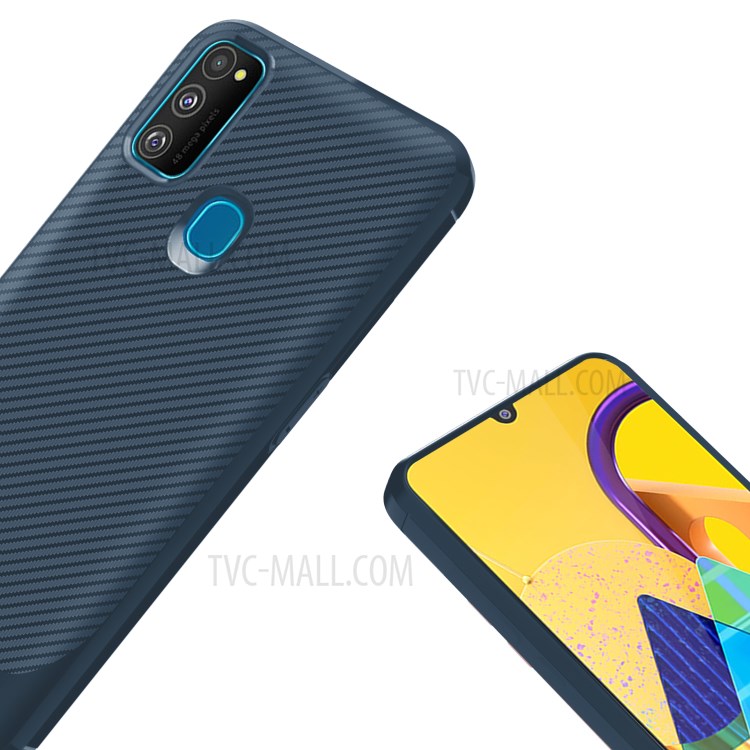Anti-slip Drop-resistant TPU Phone Case for Samsung Galaxy M21 / M30s - Blue-6