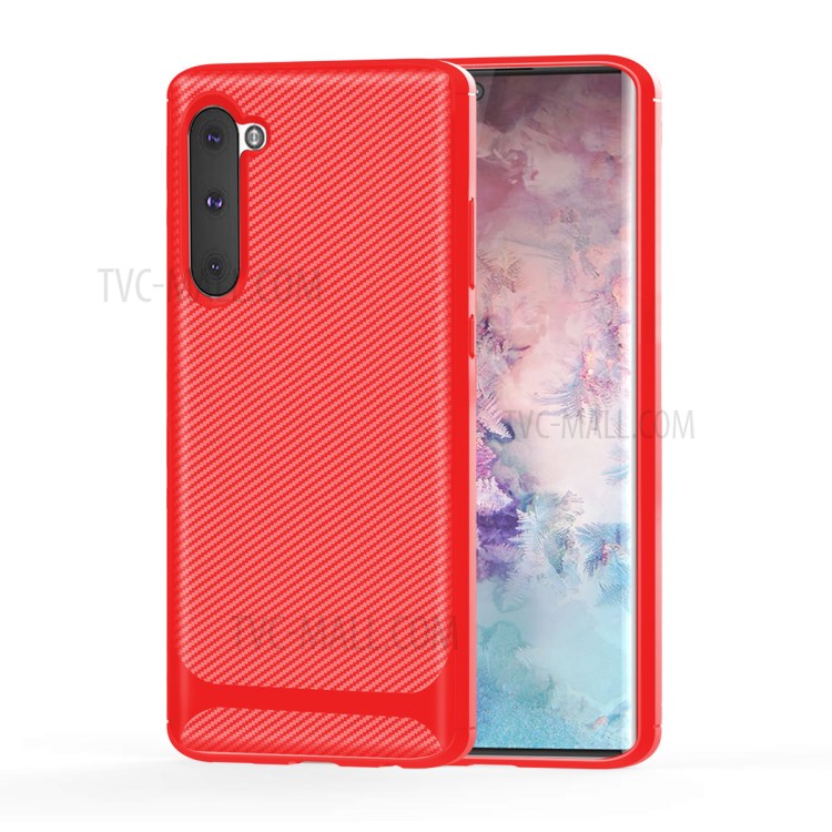 Anti-slip Texture Anti-drop TPU Mobile Case for Samsung Galaxy Note 10/Note 10 5G - Red-11