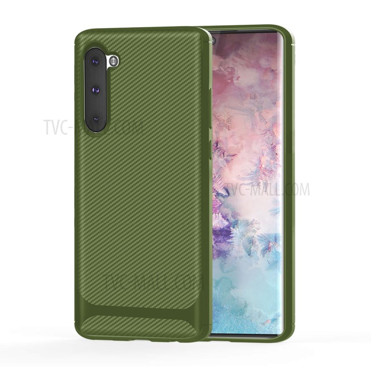 Anti-slip Texture Anti-drop TPU Mobile Case for Samsung Galaxy Note 10/Note 10 5G - Green-12